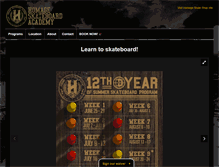 Tablet Screenshot of homageskateboardacademy.com